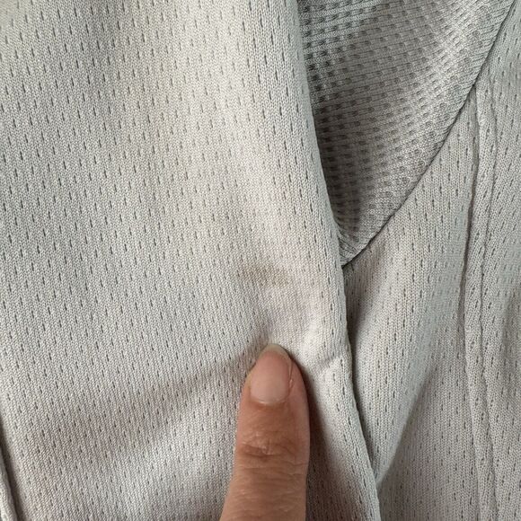 Cutter & Buck Sweatshirt Mens Gray L/S  1/4 Zip CB DryTec Kean University Small - Picture 9 of 16